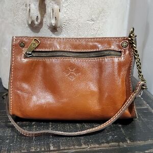 Patricia Nash Tan Leather Wristlet